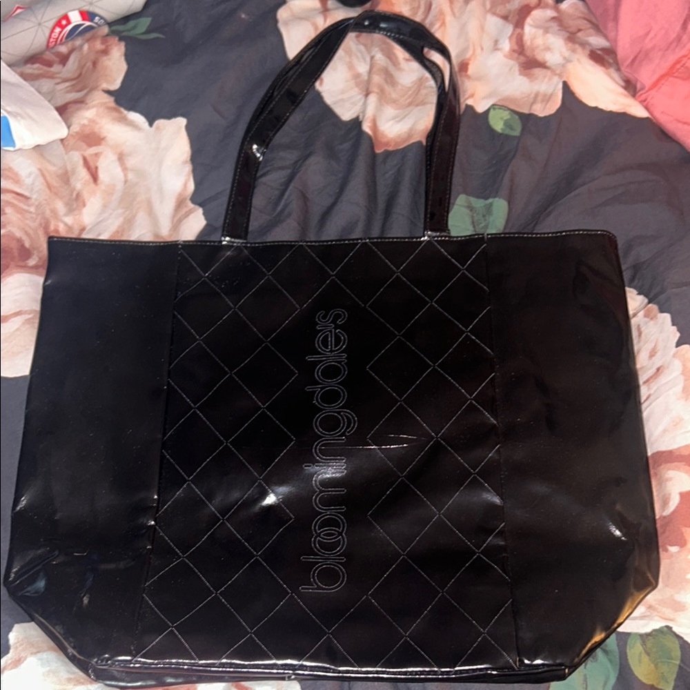 Bloomingdale’s vinyl tote
